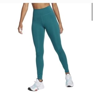 Nike Tight One Turquoise Mid-Rose Leggins Size XS